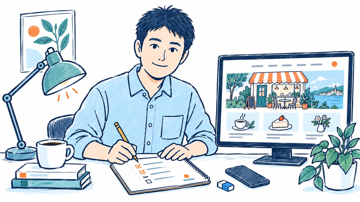 情報取込み・微調整を表すイラスト